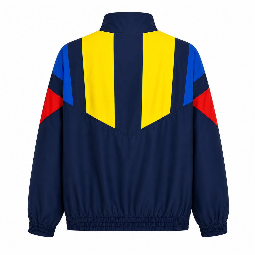 Cortavientos Retro Colombia Mundial 2026 - Azul Marino