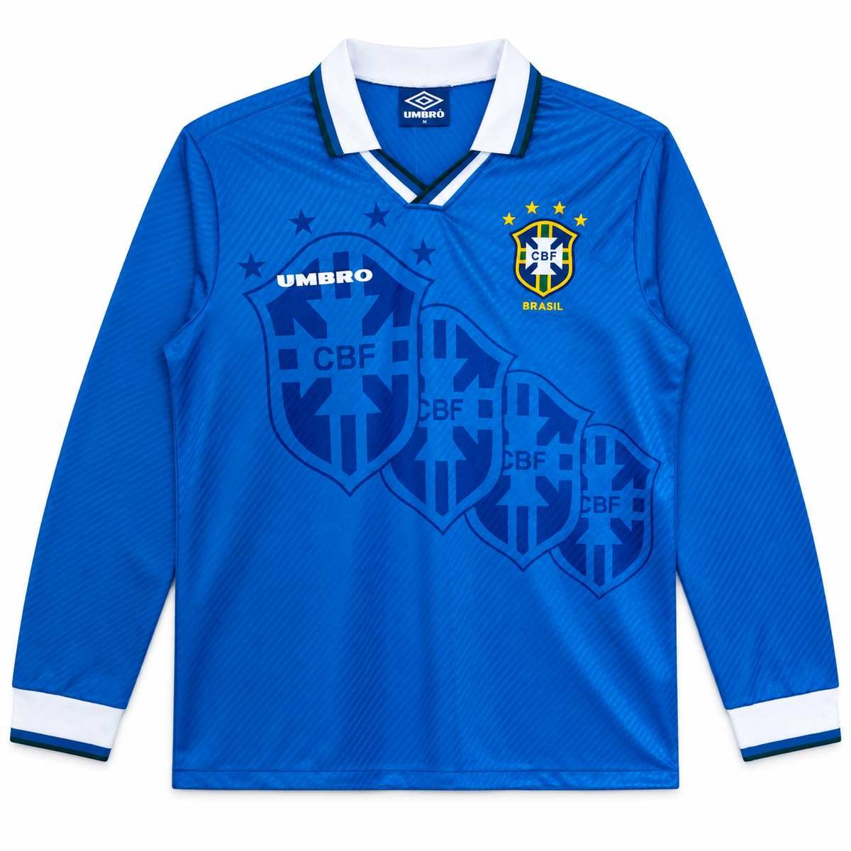 Camiseta Retro Brasil 1996 - 2ª Equipación Manga Larga