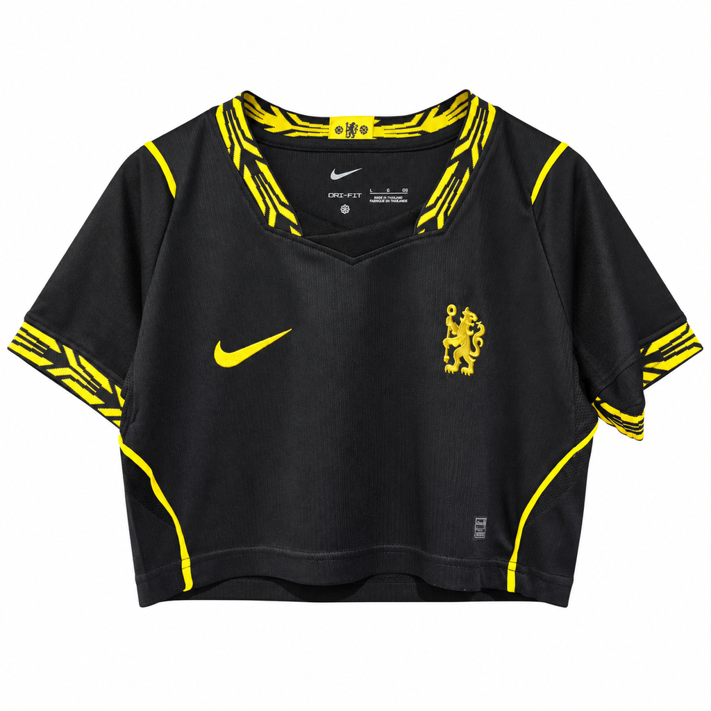 Crop Top Mujer Chelsea FC 2026/27 - 2ª Equipación (Sin Botones) - Frontal