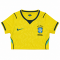 Crop Top Mujer Brasil Mundial 2026 - 1ª Equipación - Frontal