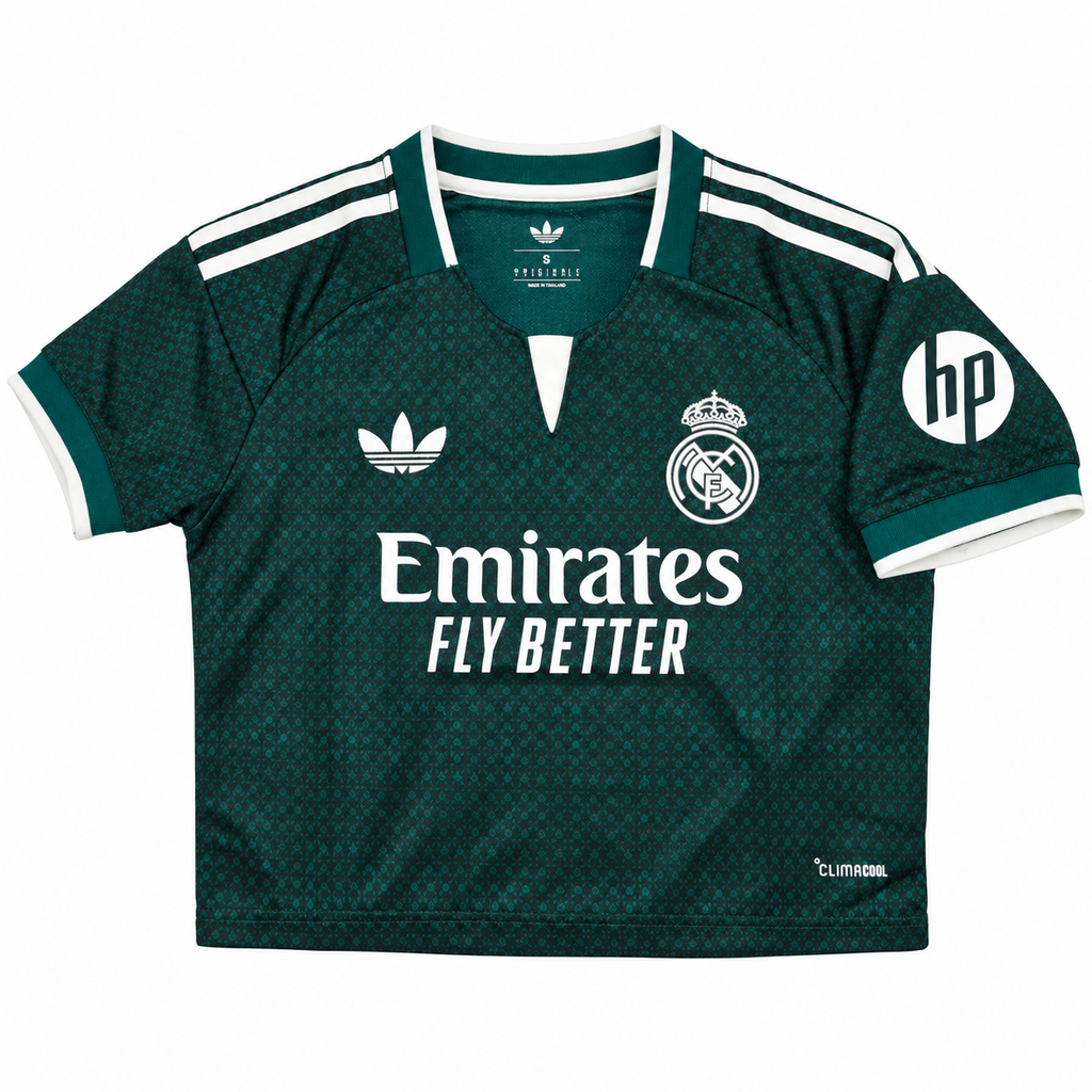 Crop Top Mujer Real Madrid 2026/27 - 2ª Equipación - Frontal