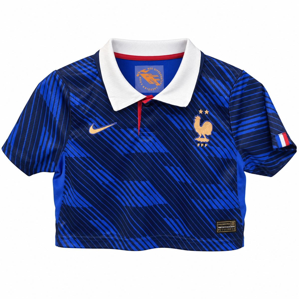 Crop Top Mujer Francia Mundial 2026 - 1ª Equipación - Frontal