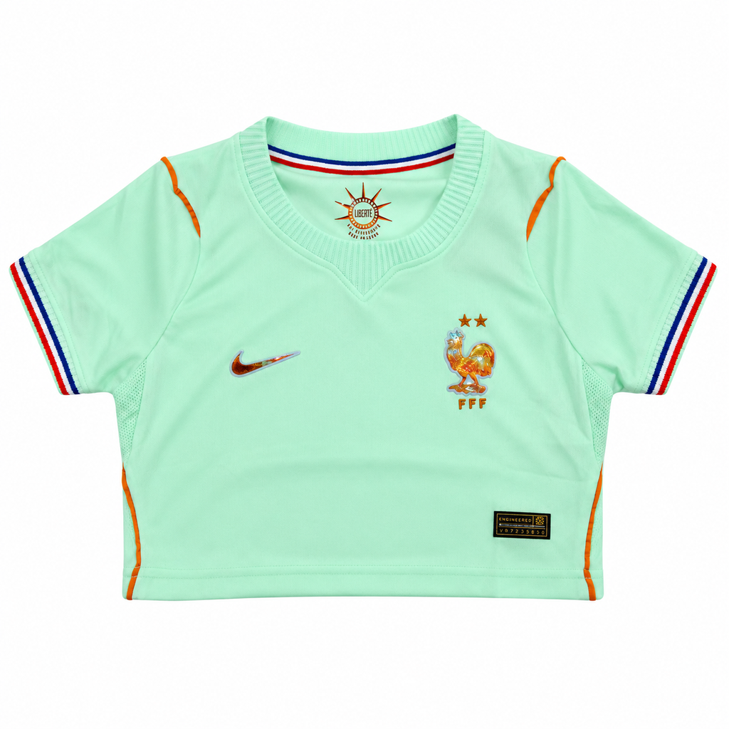 Crop Top Mujer Francia Mundial 2026 - 2ª Equipación - Frontal