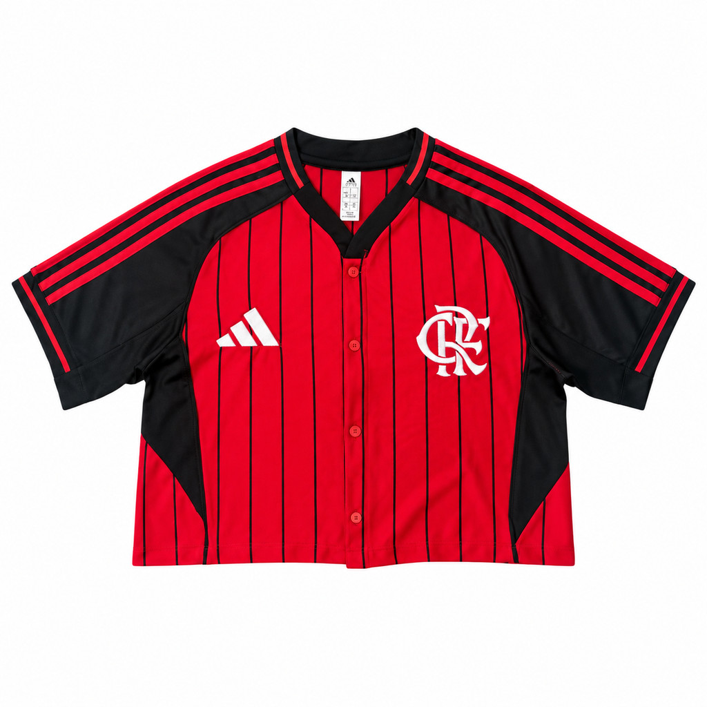 Crop Top Mujer Flamengo - Edición Especial Béisbol - Frontal