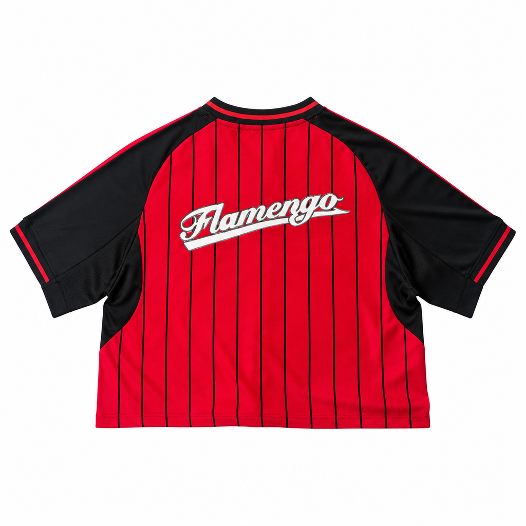Crop Top Mujer Flamengo - Edición Especial Béisbol - Trasera