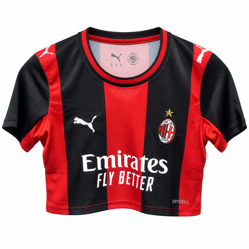 Crop Top Mujer AC Milan 2026/27 - 1ª Equipación - Frontal