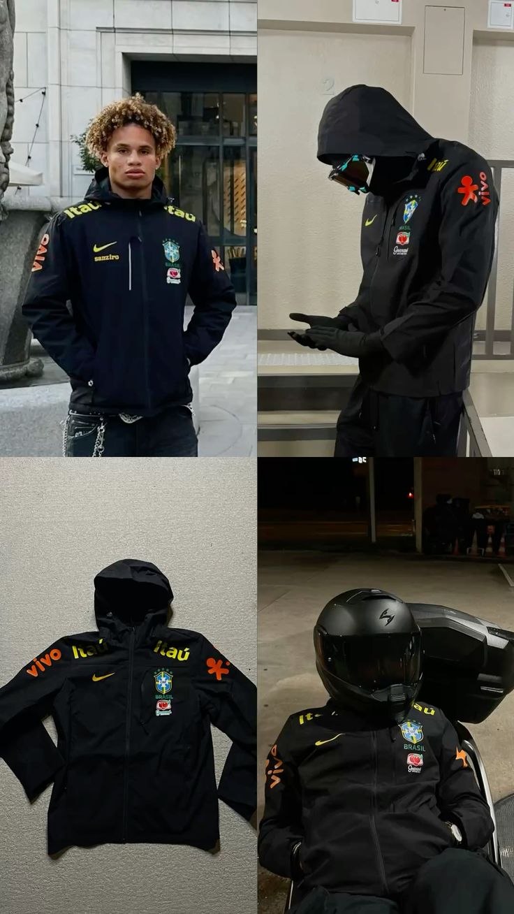 Cortavientos Brasil Mundial 2026 - Negro