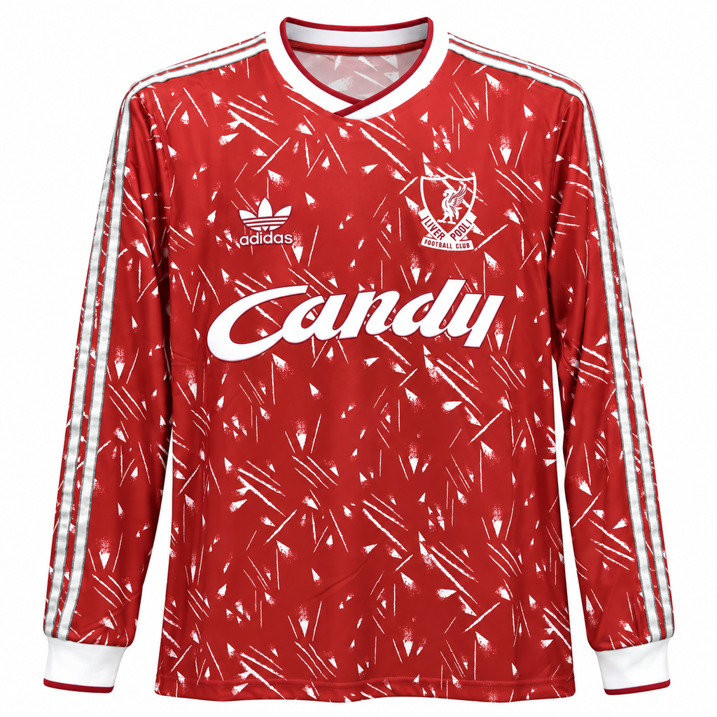 Camiseta Retro Liverpool 1989/91 - 1ª Equipación Manga Larga