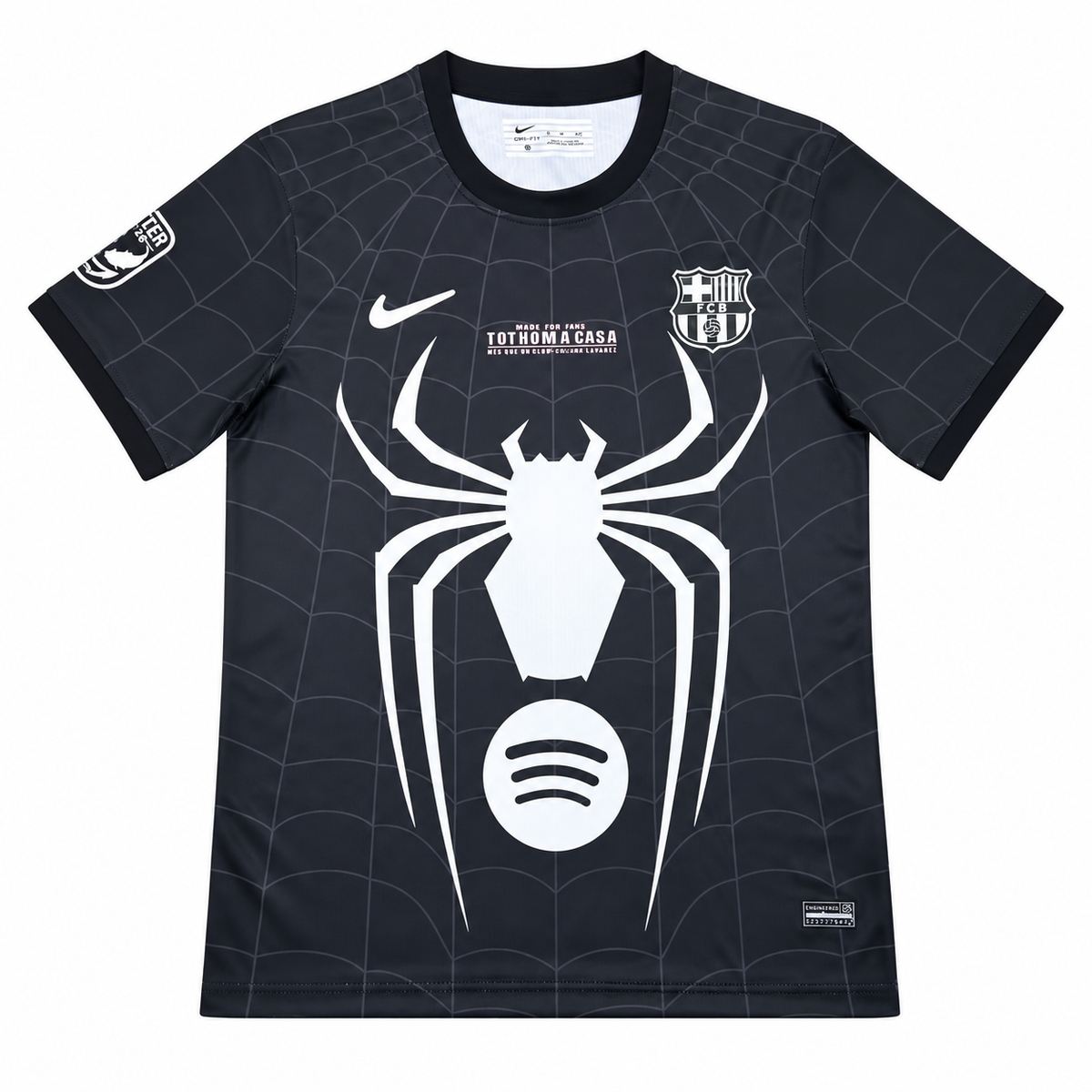 Camiseta Barcelona - Edición Especial Spider-Man Negra