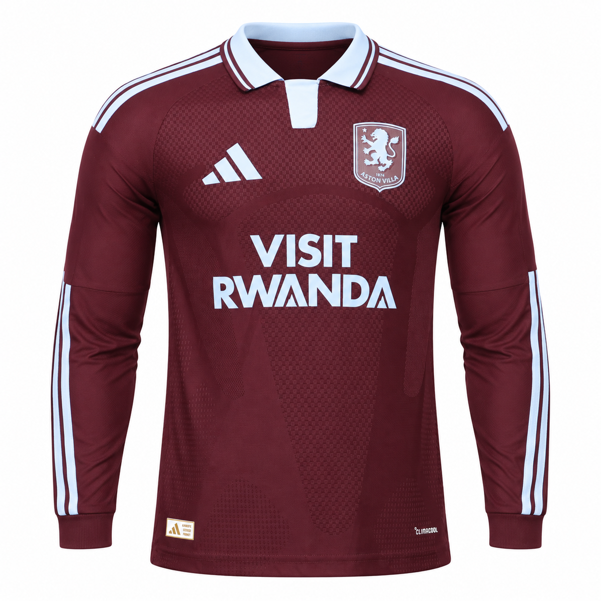 Camiseta Aston Villa 2026/27 - 1ª Equipación Manga Larga (Con Sponsors)