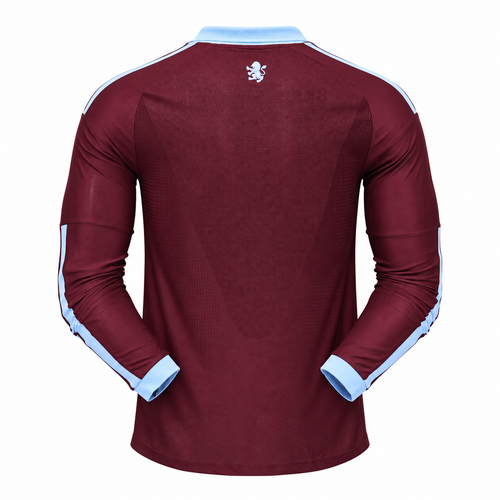 Camiseta Aston Villa 2026/27 - 1ª Equipación Manga Larga (Con Sponsors)