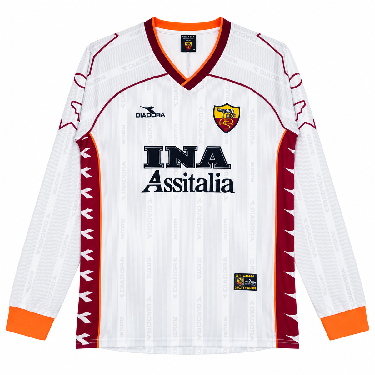 Camiseta Retro As Roma 1999/00 - 2ª Equipación Manga Larga