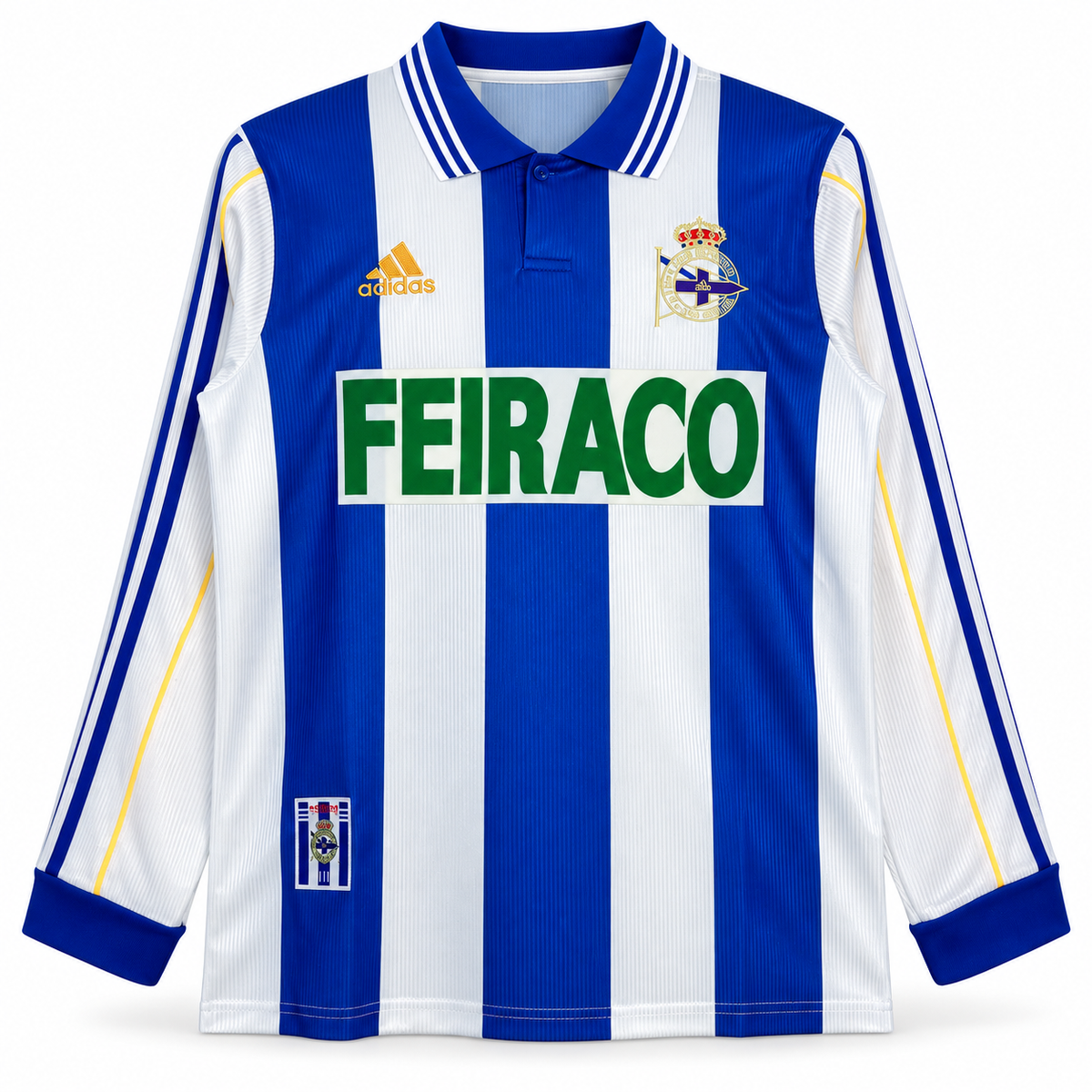 Camiseta Retro Deportivo de la Coruña 1998/00 - 1ª Equipación Manga Larga