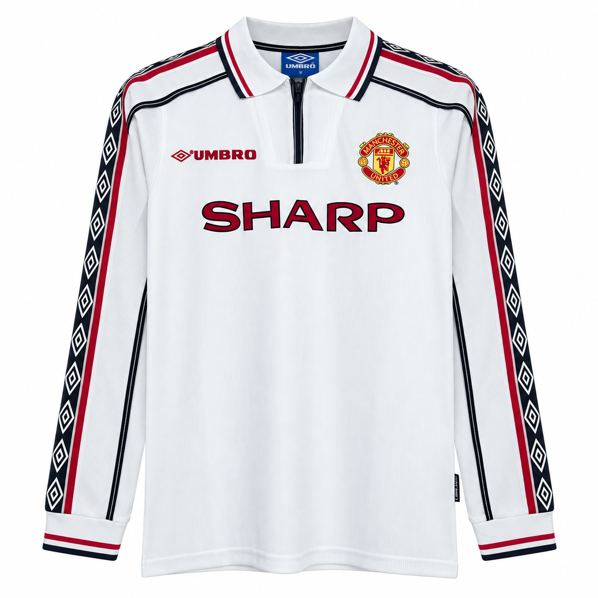 Camiseta Retro Manchester United 1998/00 - 2ª Equipación Manga Larga