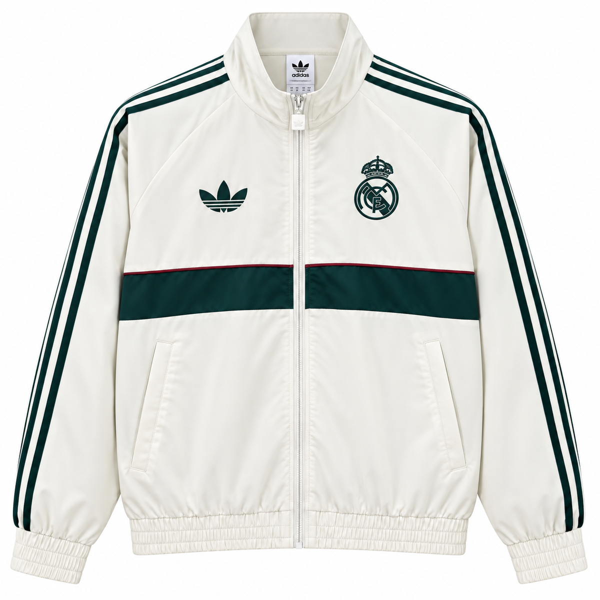 Chaqueta Real Madrid 2026/27 - Crema y Verde