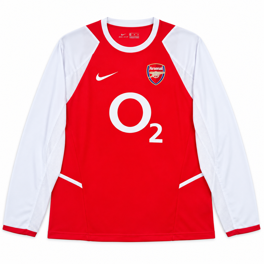 Camiseta Retro Arsenal 2002/04 - 1ª Equipación Manga Larga