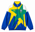 Cortavientos Retro Brasil - Azul/Amarillo/Verde