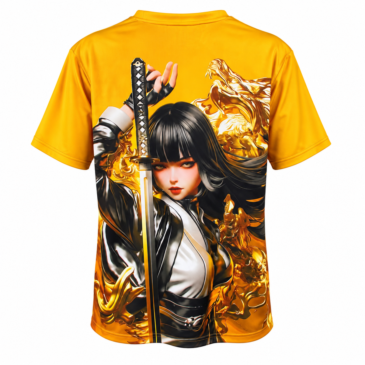 Camiseta Japón - Edición Especial (Samurái Dorada) - Trasera