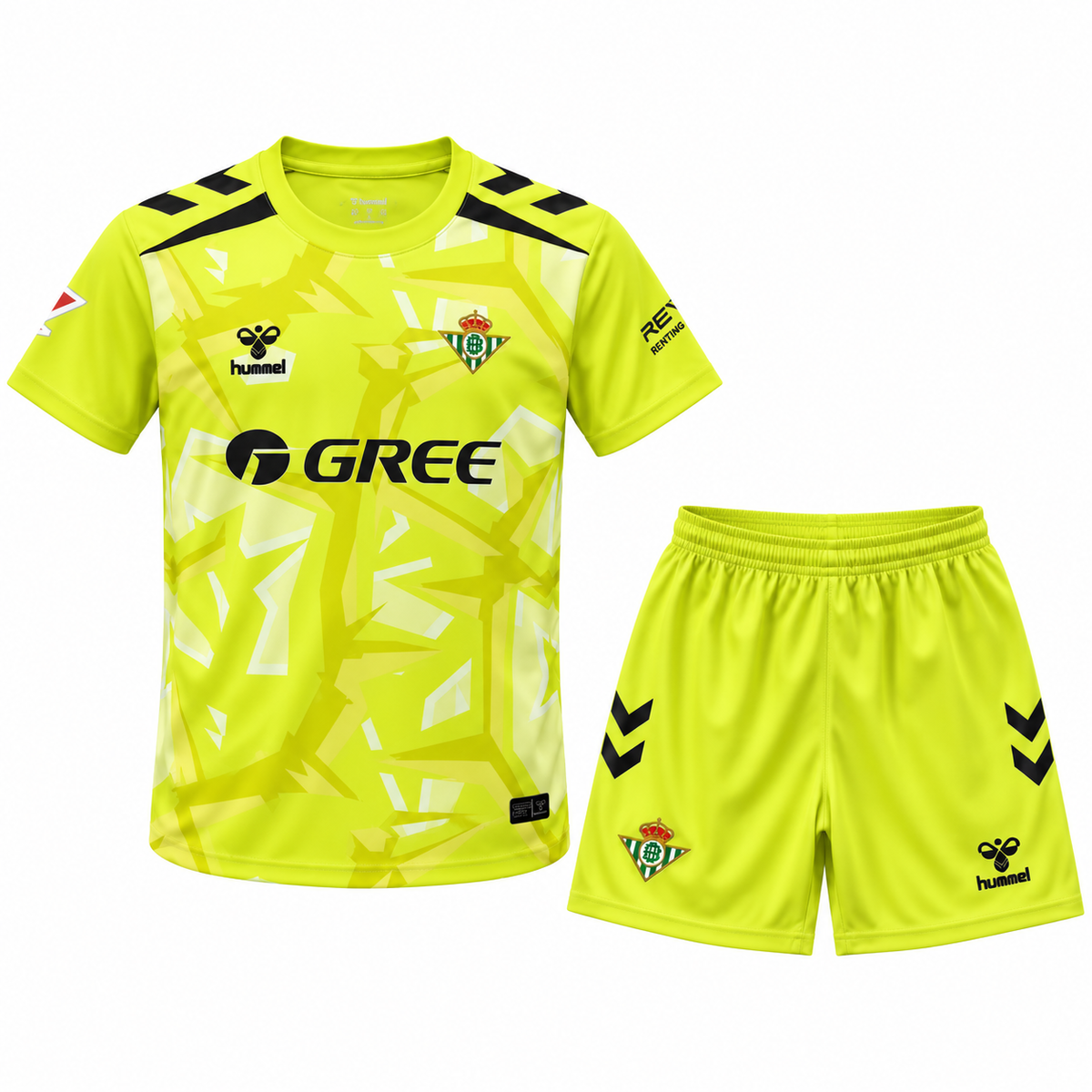 Conjunto Infantil Real Betis 2026/27 - 1ª Equipación Portero — Frontal