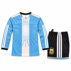Conjunto Infantil Argentina Mundial 2026 - Edición Especial Messi Manga Larga — Trasera