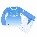 Conjunto Infantil Manchester City 2026/27 - 1ª Equipación Manga Larga — frontal