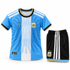 Conjunto Infantil Argentina - Edición Especial Despedida Messi (Celeste) - Frontal