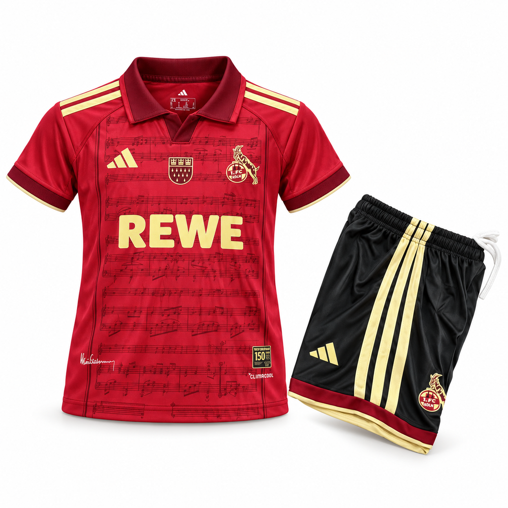 Conjunto Infantil Fc Koln 2026/27 - 1ª Equipación - Frontal