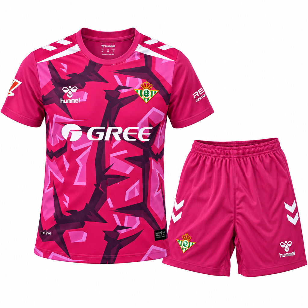 Conjunto Infantil Real Betis 2026/27 - 2ª Equipación Portero - Frontal