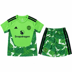 Conjunto Infantil Manchester United 2026/27 - 1ª Equipación Portero — Frontal