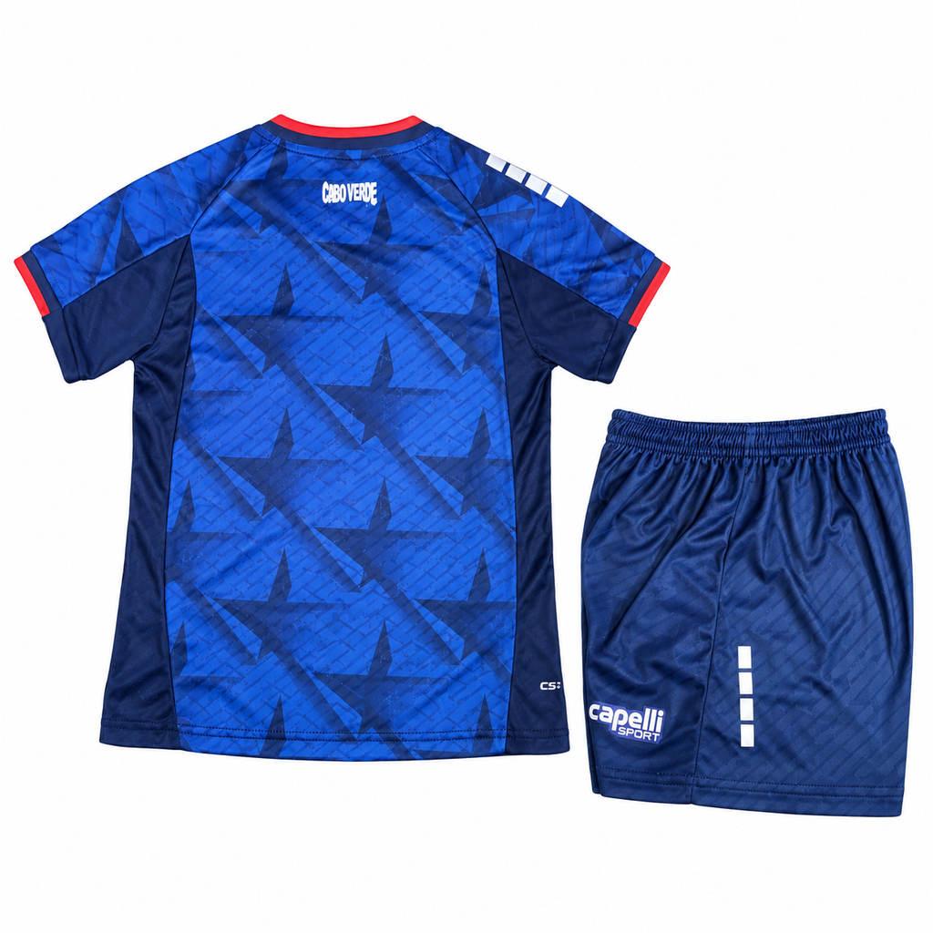 Conjunto Infantil Cabo Verde Mundial 2026 - 1ª Equipación - Trasera