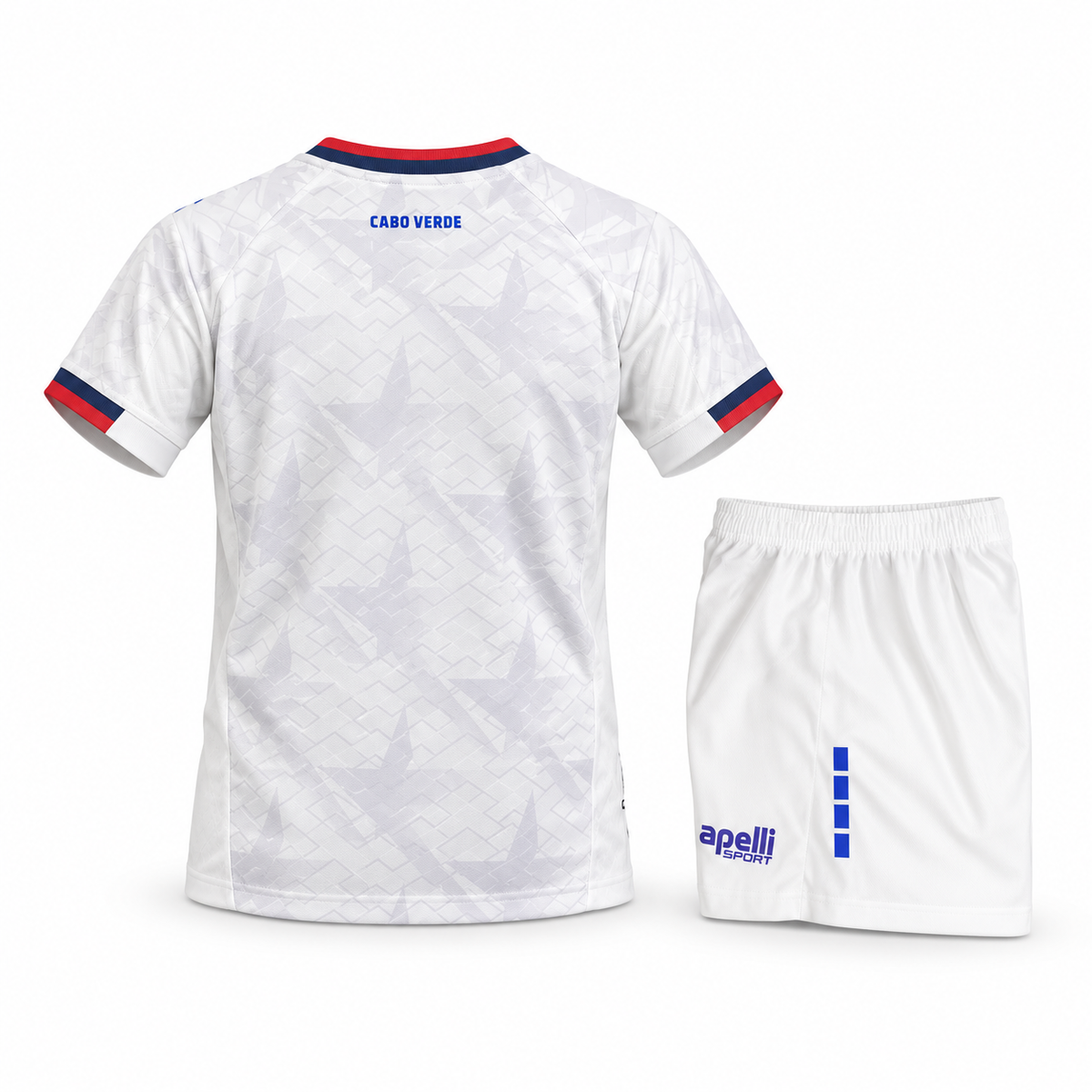 Conjunto Infantil Cabo Verde Mundial 2026 - 2ª Equipación - Trasera