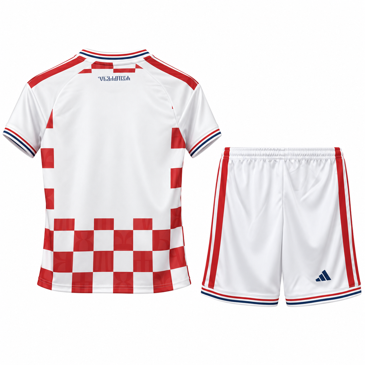 Conjunto Infantil Croacia Mundial 2026 - 1ª Equipación - Trasera