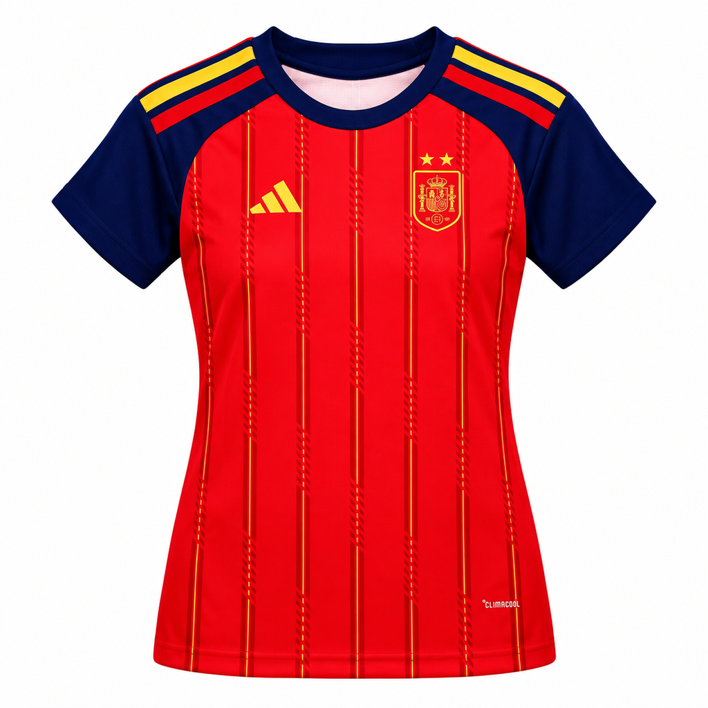 Camiseta Mujer España Mundial 2026 - 1ª Equipación (2 Estrellas), frontal