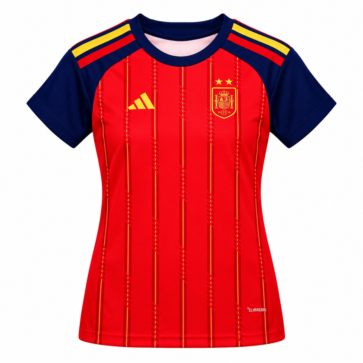 Camiseta Mujer España Mundial 2026 - 1ª Equipación (2 Estrellas), frontal