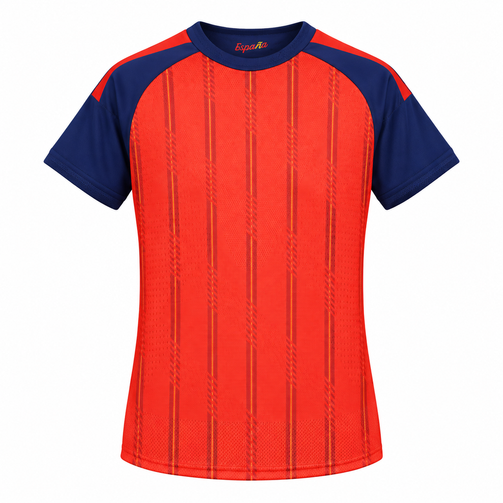 Camiseta Mujer España Mundial 2026 - 1ª Equipación (2 Estrellas), trasera