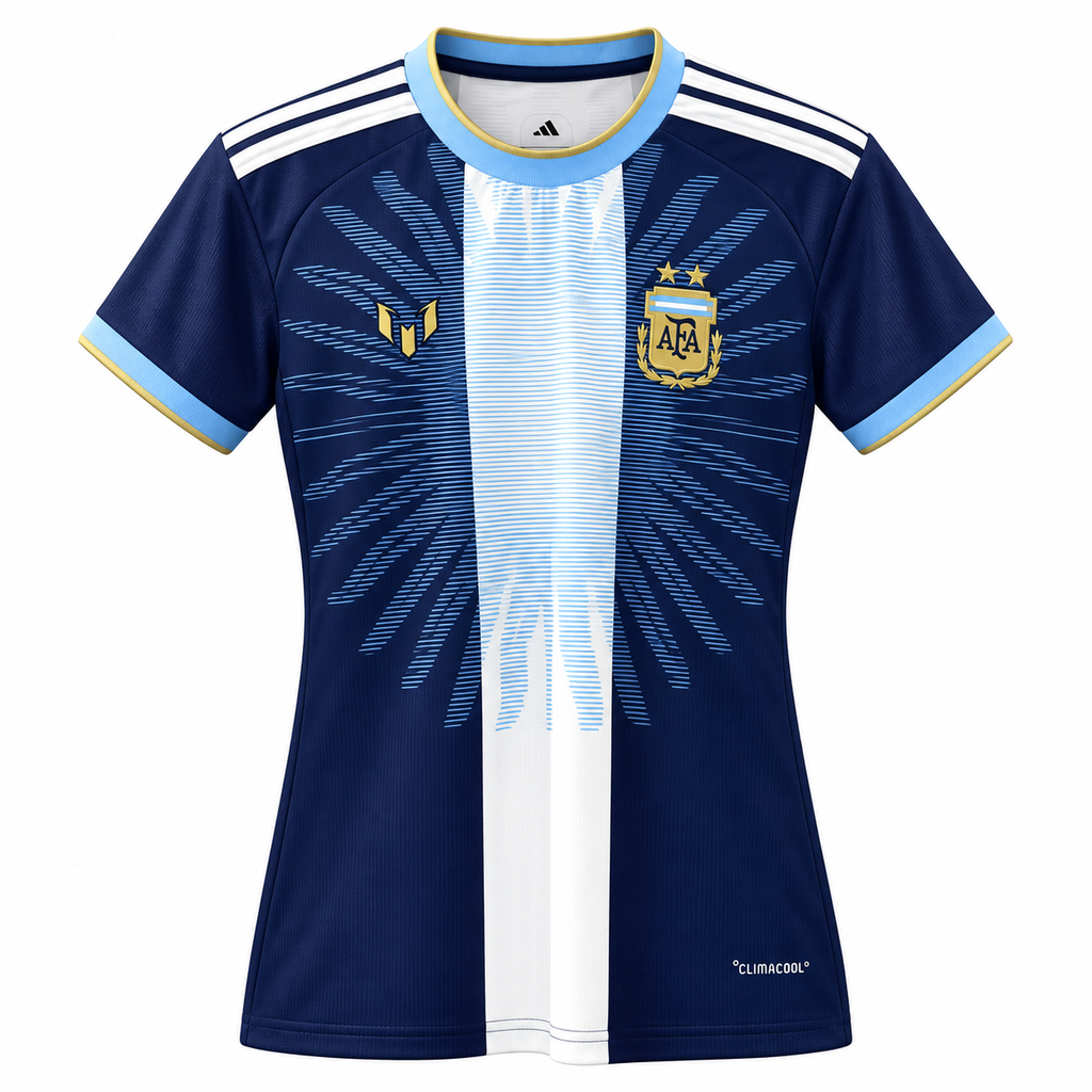 Camiseta Mujer Argentina - Edición Especial Messi (Azul Marino), frontal