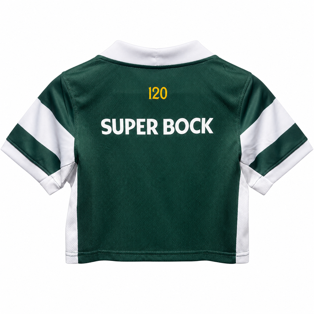 Crop Top Mujer Sporting CP 2026/27 - 1ª Equipación - Trasera