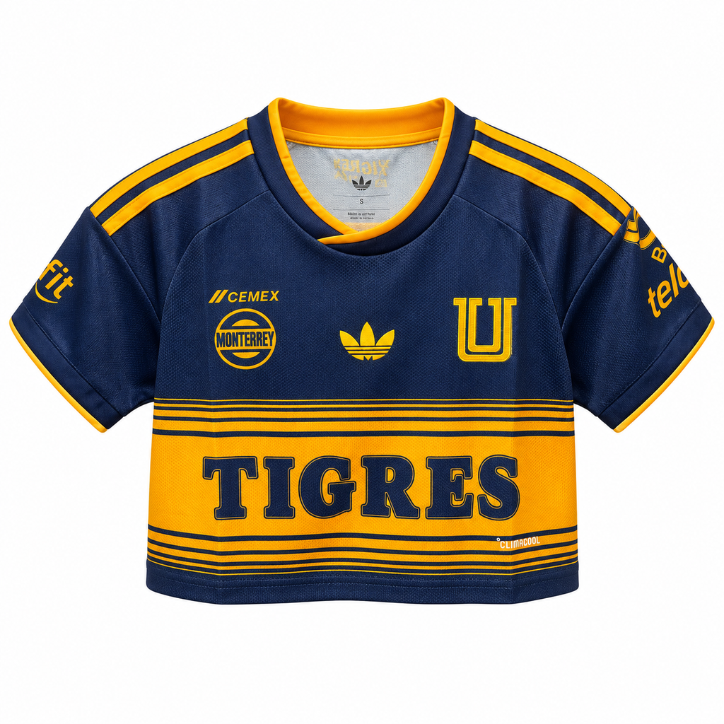 Crop Top Mujer Tigres 2026/27 - 2ª Equipación - Frontal