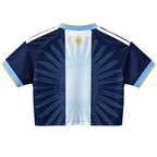 Crop Top Mujer Argentina - Edición Especial Messi (Azul Marino) - Trasera