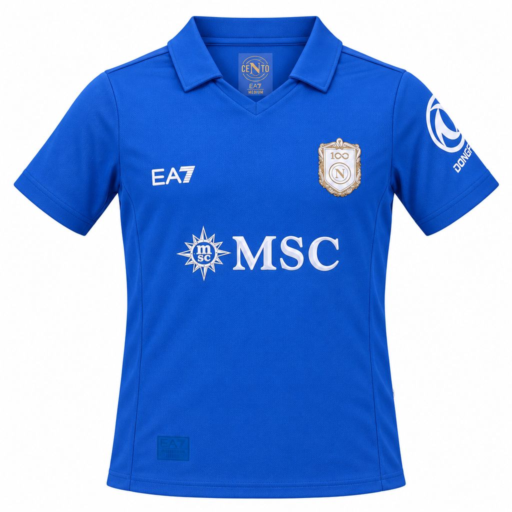 Camiseta Mujer Napoli 2026/27 - 1ª Equipación Edición 100º Aniversario - Frontal
