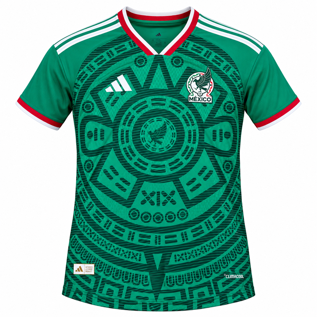 Camiseta Mujer México Mundial 2026 - 1ª Equipación - Frontal