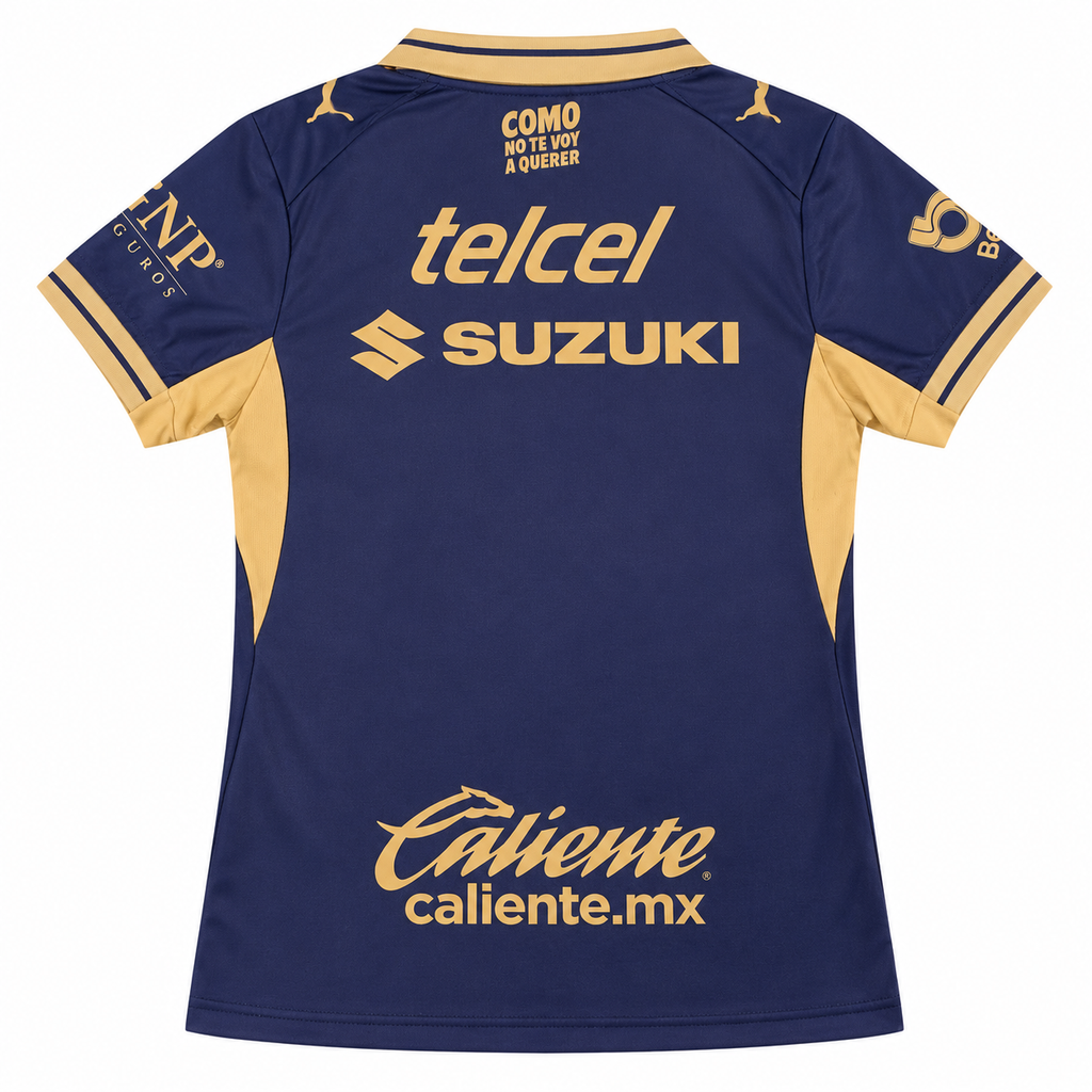 Camiseta Mujer Pumas UNAM 2026/27 - 1ª Equipación, trasera