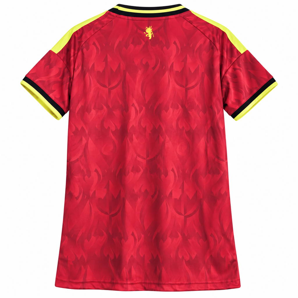 Camiseta Mujer Bélgica Mundial 2026 - 1ª Equipación, trasera