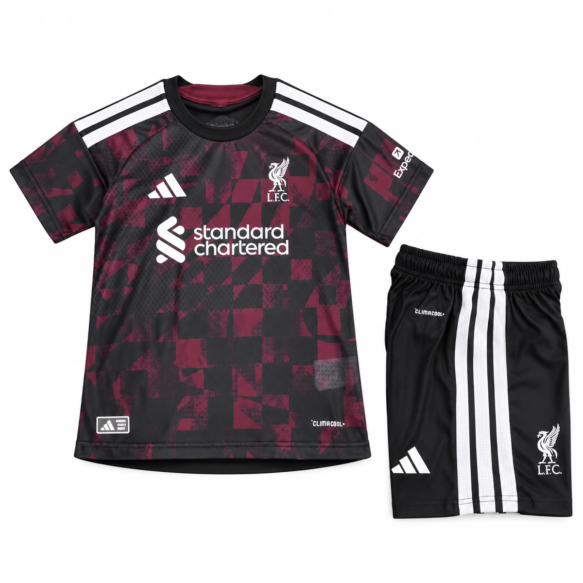 Conjunto Infantil Liverpool Fc 2026/27 - 3ª Equipación — Frontal