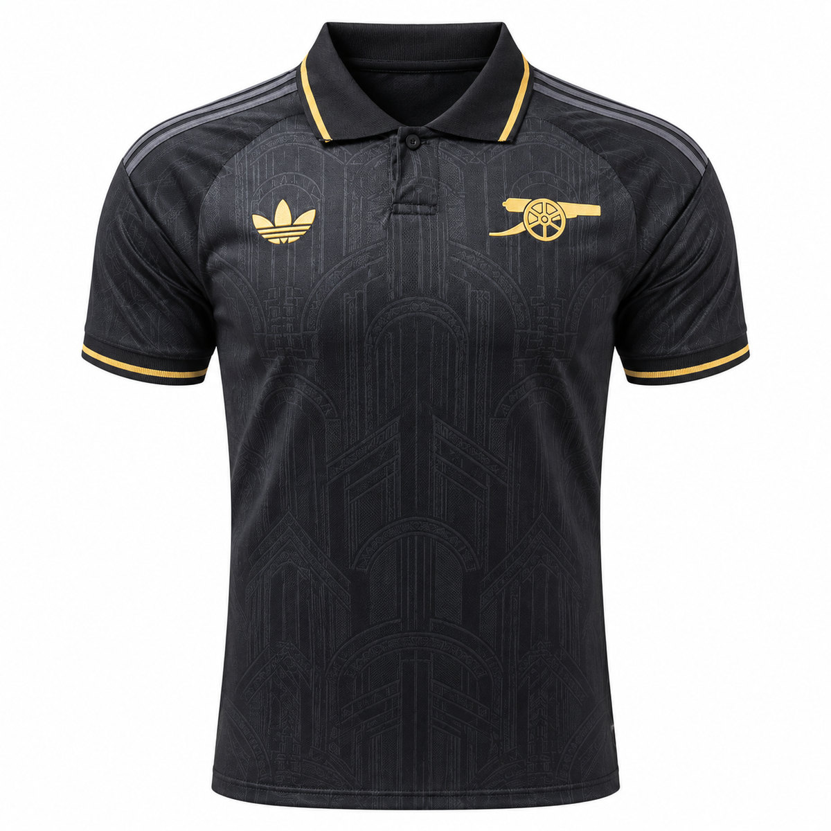 Polo Arsenal - Edición Especial Negro y Dorado — Frontal
