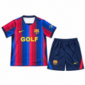 Conjunto Infantil FC Barcelona 2026/27 - 1ª Equipación Edición GOLF — Frontal