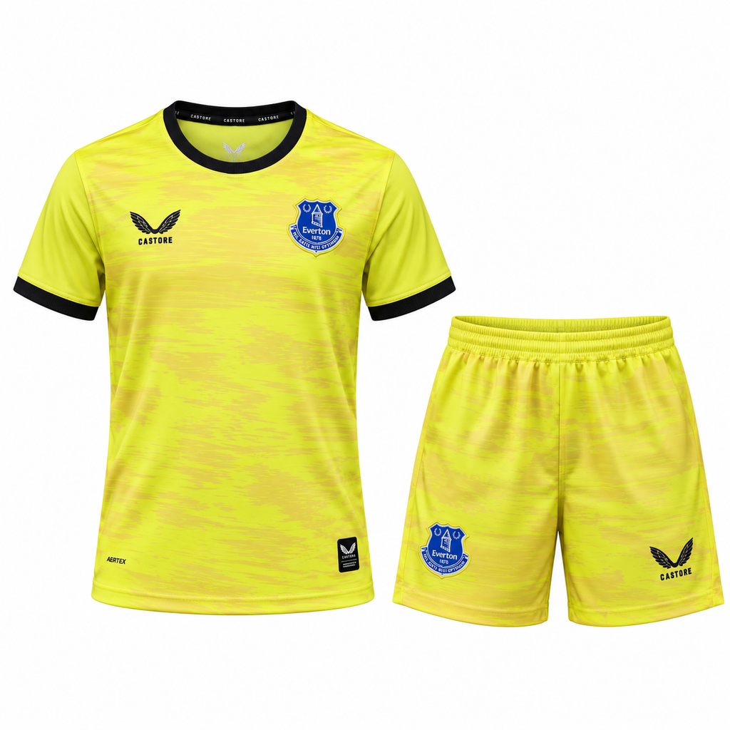 Conjunto Infantil Everton 2026/27 - 1ª Equipación Portero - Frontal